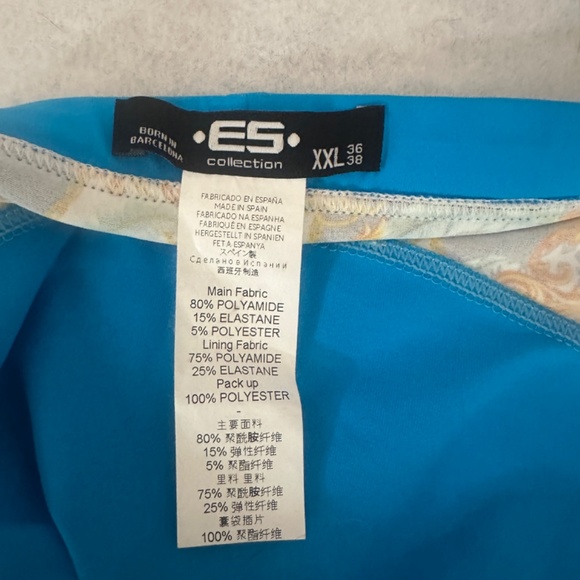 ES Collection Pack Up Swimsuit XXL 36-38" waist Gently worn 80% polyamide - Picture 5 of 7